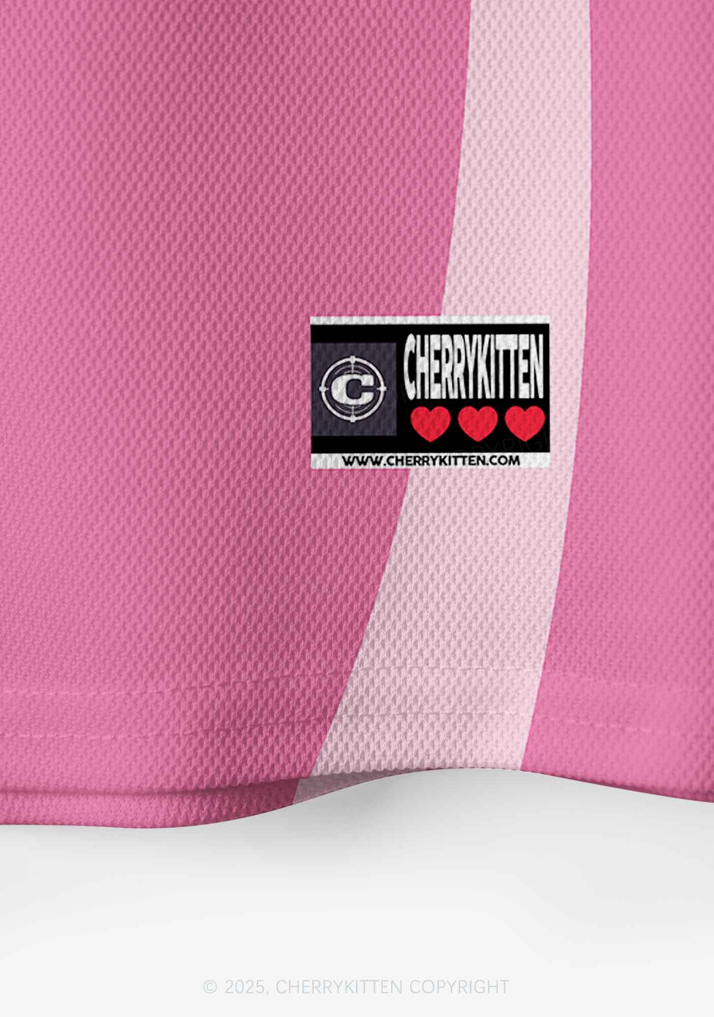 Custom Pink Cxxt Star Y2K Crop Sport Jersey Shirts Cherrykitten