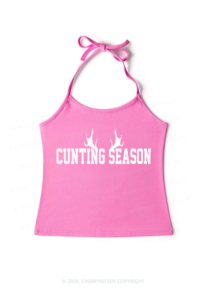 Cunting Season Y2K Halter Neck Cami Cherrykitten