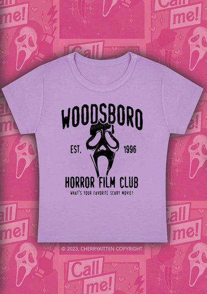 Horror Film Club Halloween Baby Tee Cherrykitten