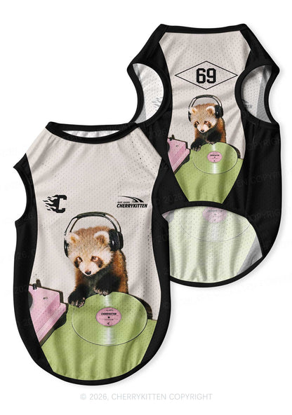 Red Panda DJ Y2K Pet Jersey Cherrykitten