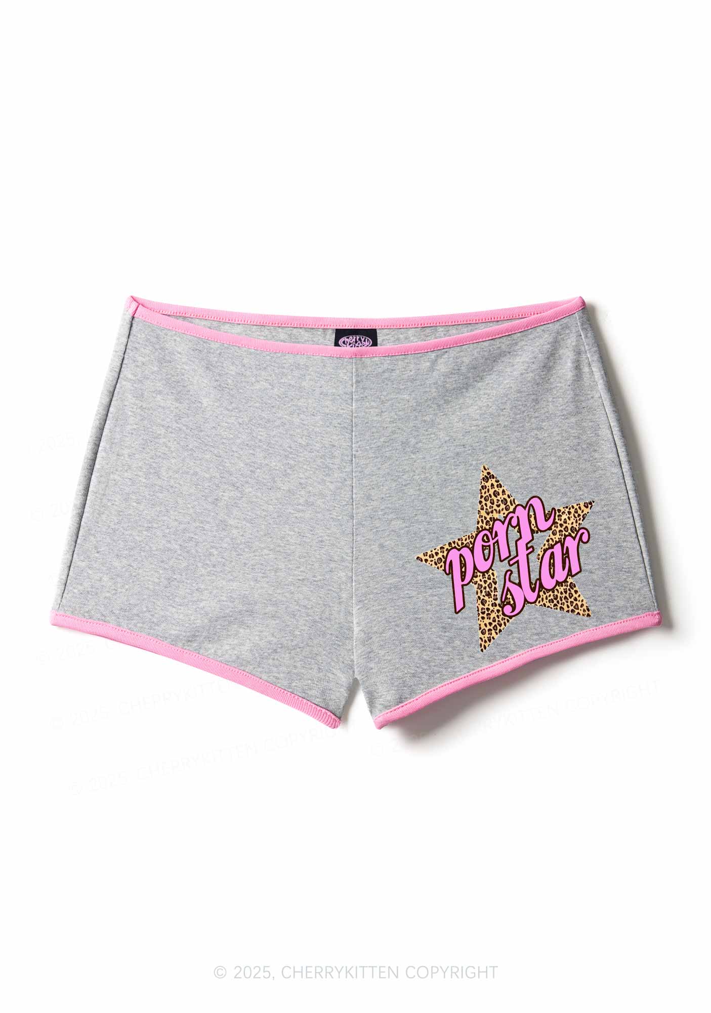Pxrn Leopard Star Y2K Booty Shorts Cherrykitten