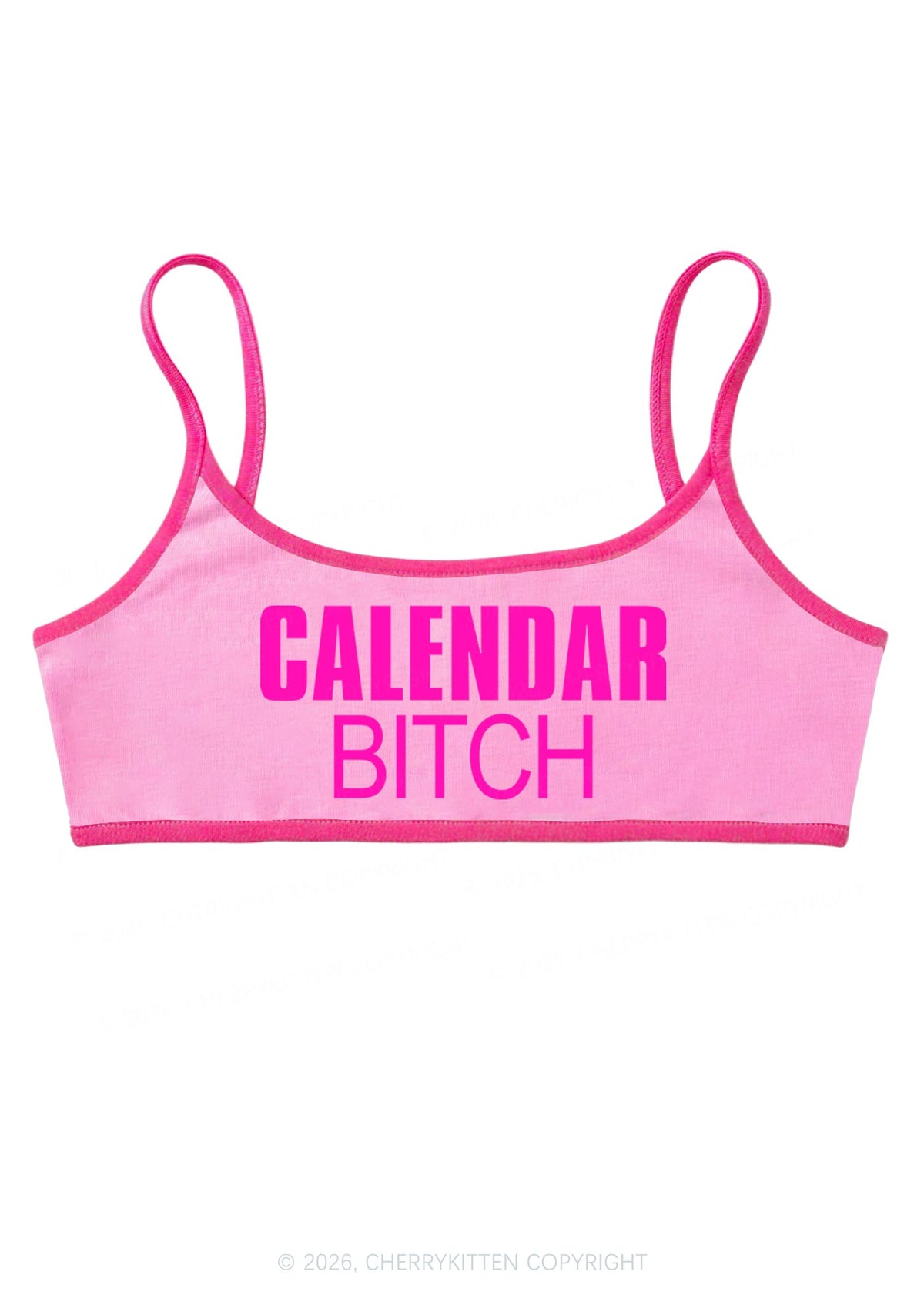 Calendar Bxxch Y2K Super Crop Cami Cherrykitten