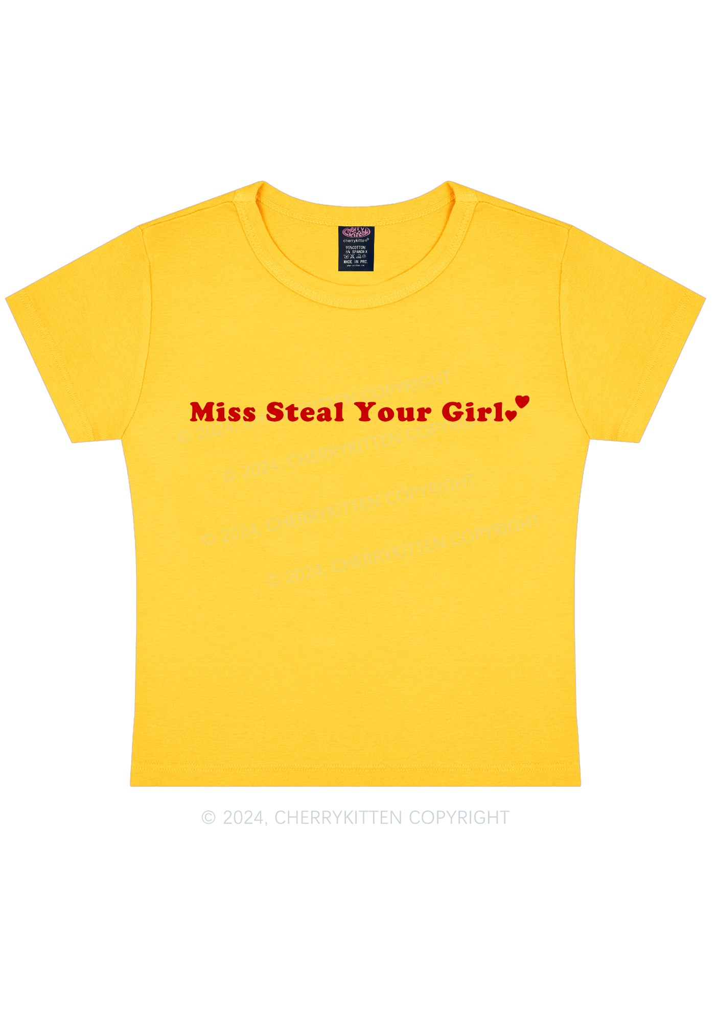 Miss Steal Your Girl Y2K Baby Tee Cherrykitten