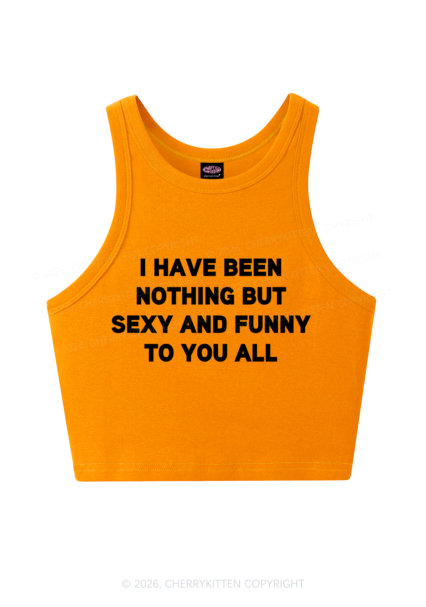 I Have Been Funny Y2K Crop Tank Top Cherrykitten
