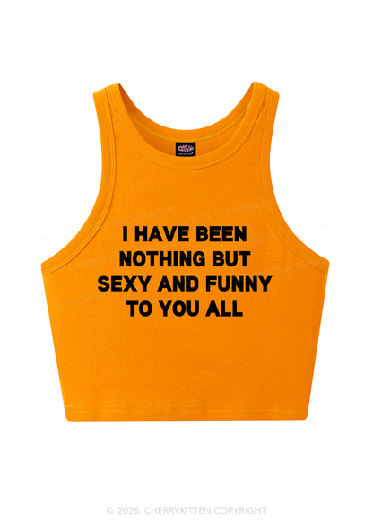 I Have Been Funny Y2K Crop Tank Top Cherrykitten