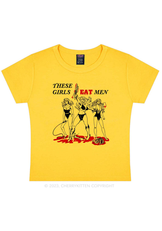 These Girls Eat Men Y2K Baby Tee Cherrykitten