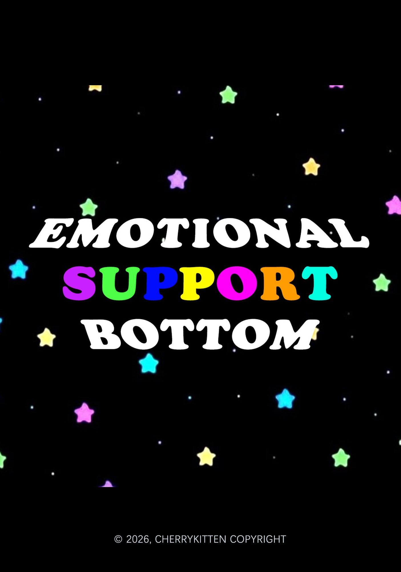 Emotional Support Bottom Pride 1Pc Y2K Pin Badge Cherrykitten