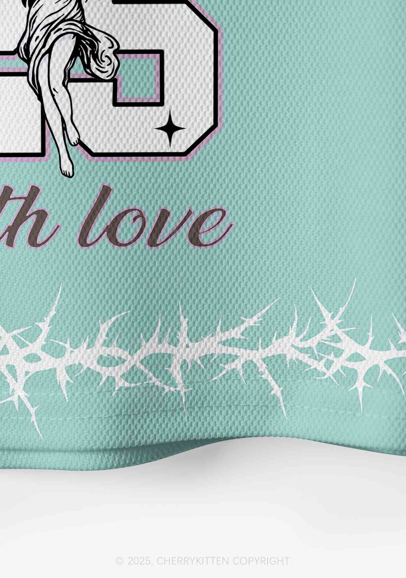 Custom From Hell With Love Y2K Crop Sport Jersey Shirts Cherrykitten