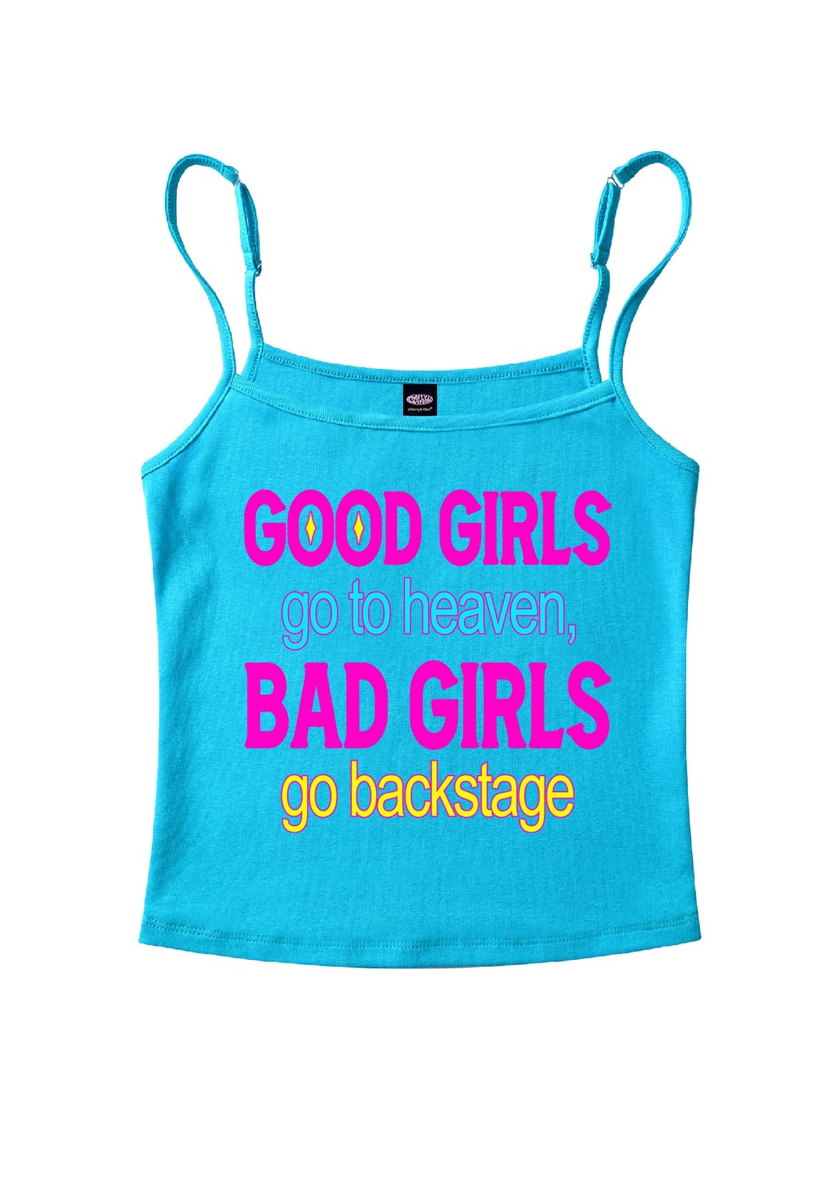 Bad Girls Go Backstage Y2K Spaghetti Strap Cami Cherrykitten