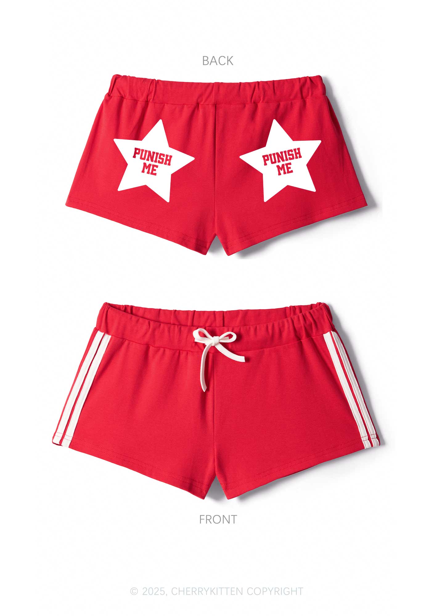Punish Me Y2K Drawstring Mini Shorts Cherrykitten