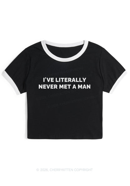 Never Met A Man Y2K Ringer Tee Cherrykitten