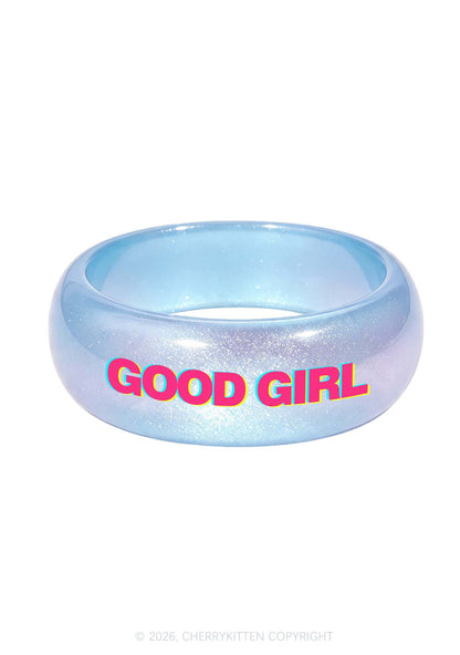 Good Girl Y2K Cuff Bangle Cherrykitten