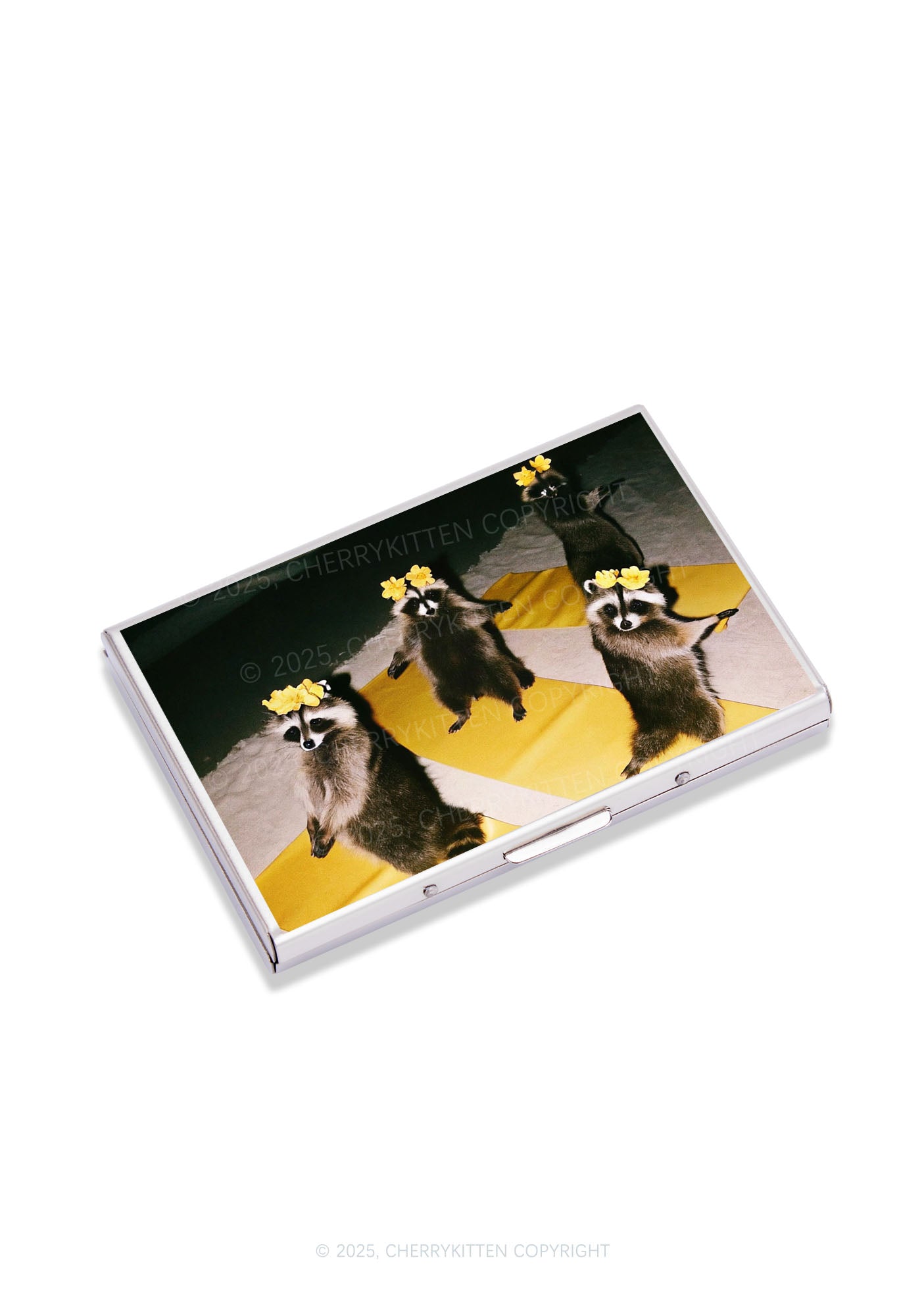 Yoga Raccoon Y2K Mirror Cigarette Case Cherrykitten