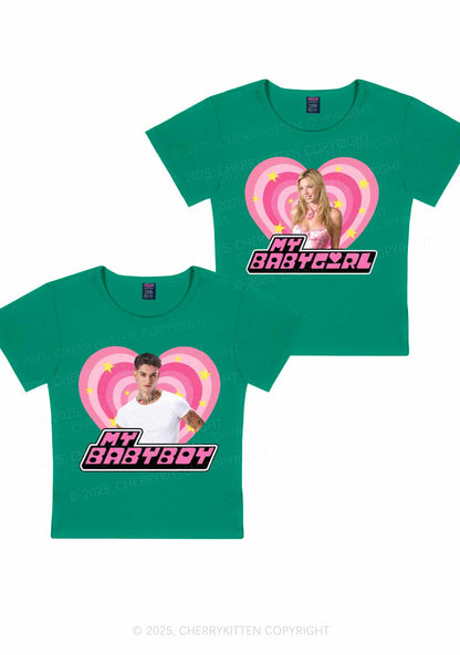Custom Photo My Baby Y2K Valentine's Day Baby Tee Cherrykitten