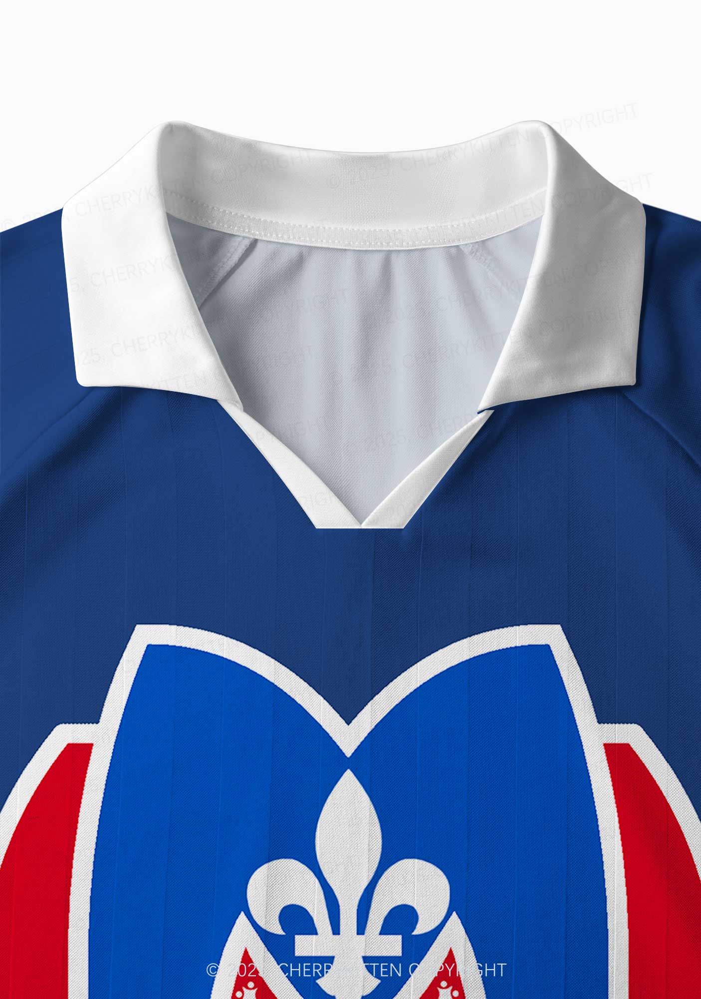 Blue Hockey HR Y2K Long Sleeve Sport Jersey Shirts Cherrykitten