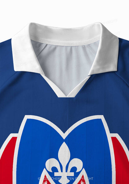 Blue Hockey HR Y2K Long Sleeve Sport Jersey Shirts Cherrykitten