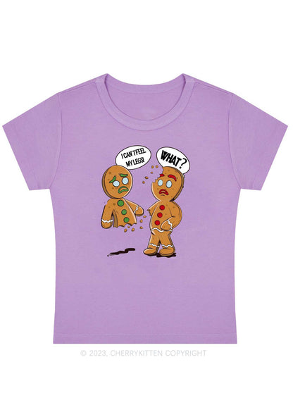 I Can't Feel My Legs Christmas Baby Tee Cherrykitten