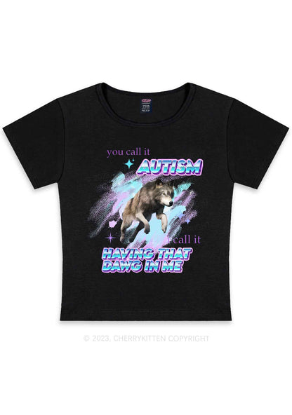 Curvy I Have That DAWG In Me Y2K Baby Tee Cherrykitten