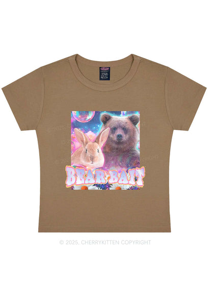 Bear Bait Pride Y2K Baby Tee Cherrykitten