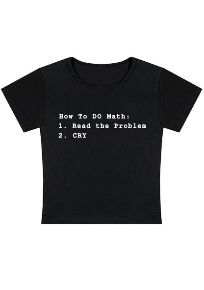 Curvy How To Do Math Baby Tee