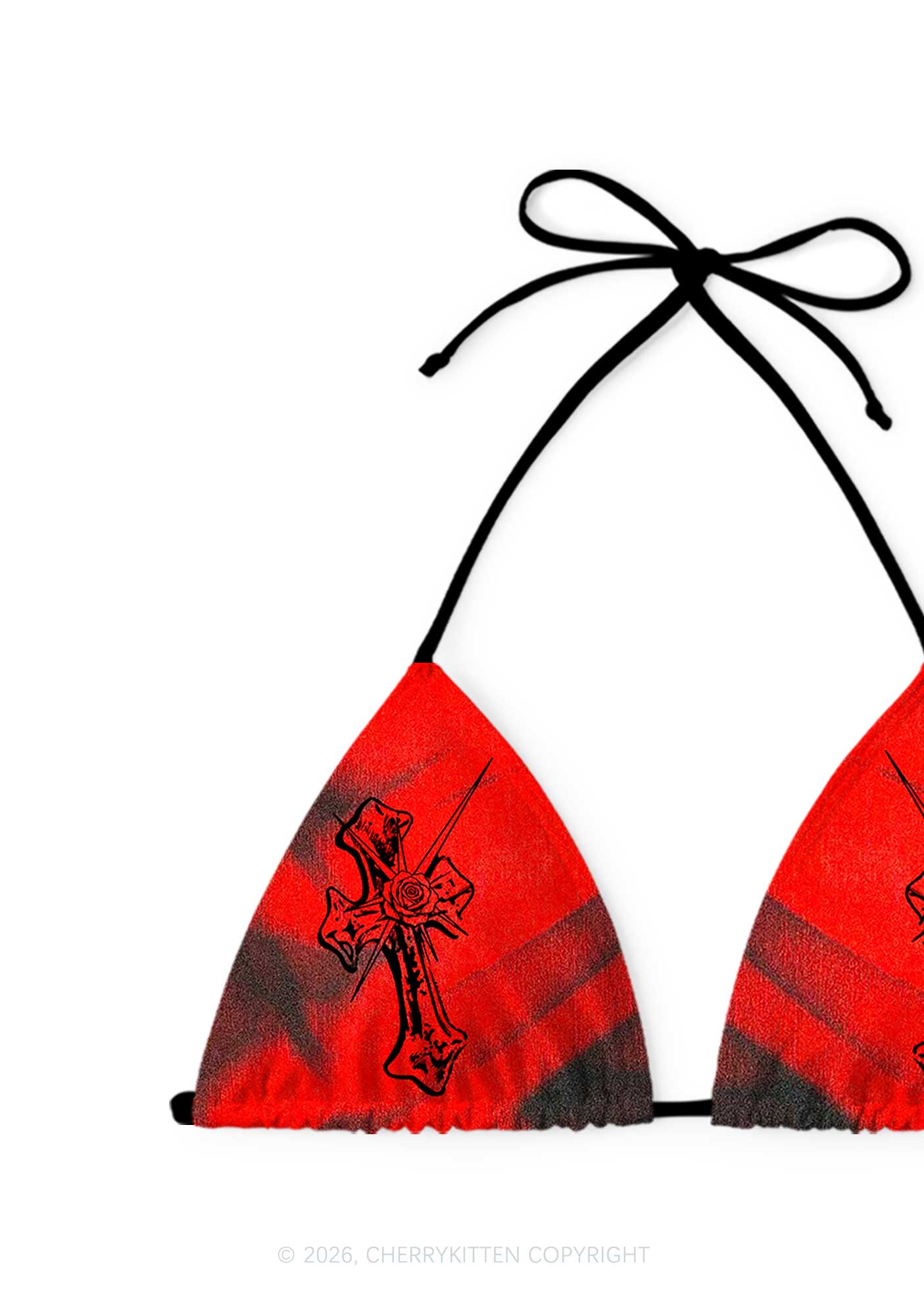 Eat Me Y2K Print Bikini Set Cherrykitten