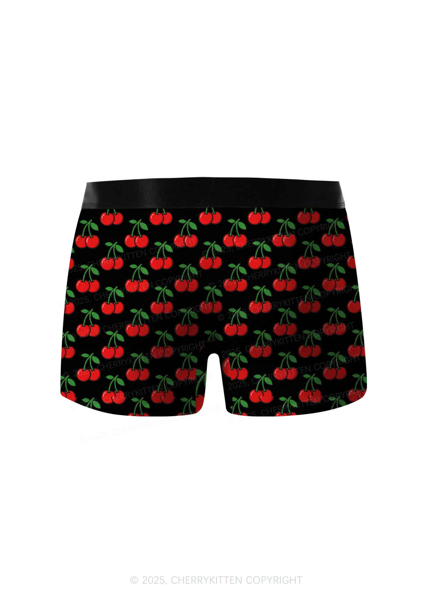 Black Cherry Y2K Print Men Boxer Briefs Cherrykitten