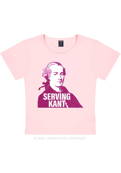 Serving Kant Y2K Baby Tee Cherrykitten