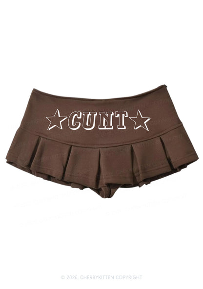 Star Count Y2K Mini Pleated Skirts Cherrykitten