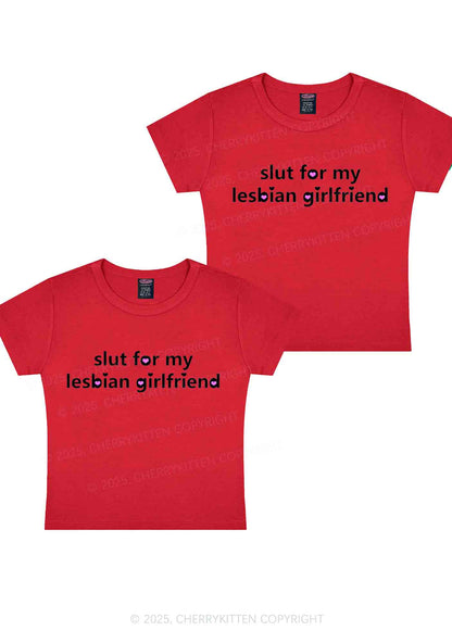 Slxt For My Lesbian GF Y2K Valentine's Day Baby Tee Cherrykitten