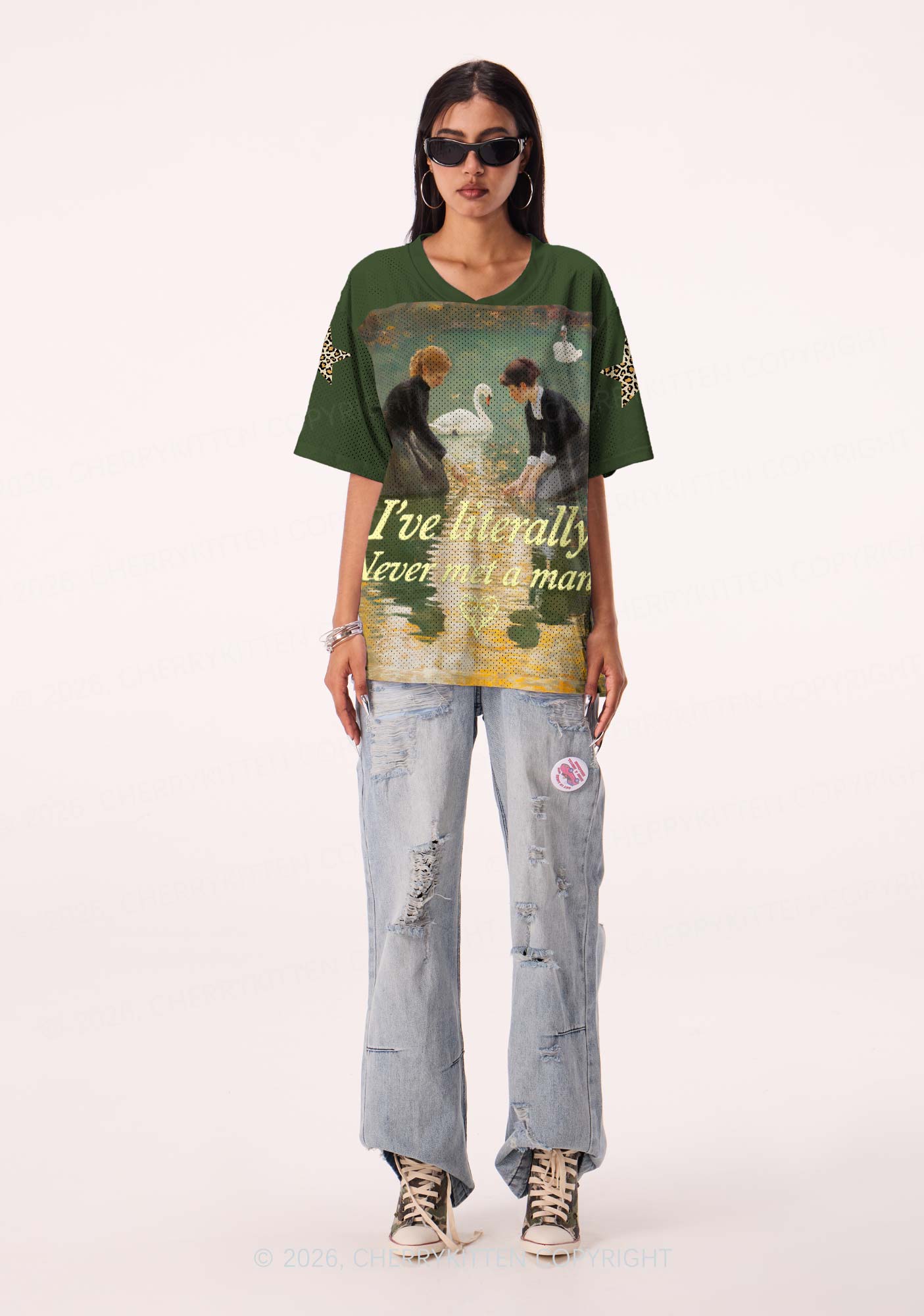 Literally Never Met A Man Pride Y2K Sport Jersey Shirts Cherrykitten