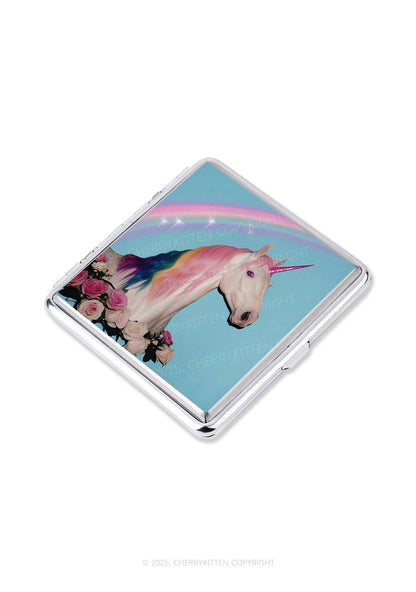 Colorful Unicorn Y2K Cigarette Case Cherrykitten