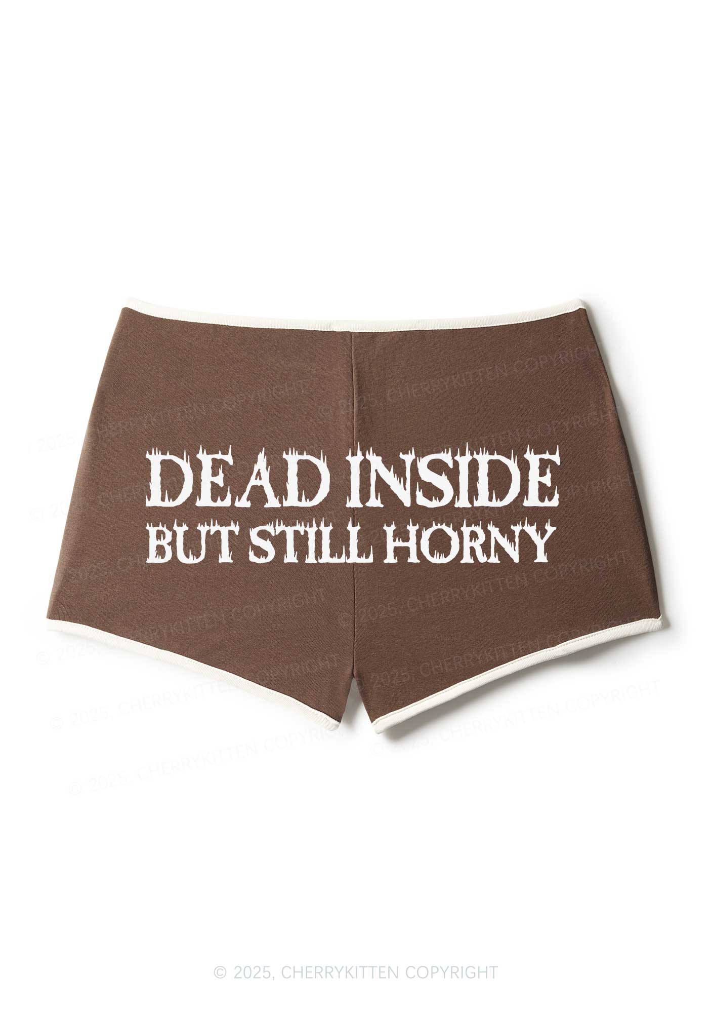 Dead Inside But Still Thirsty Y2K Booty Shorts Cherrykitten