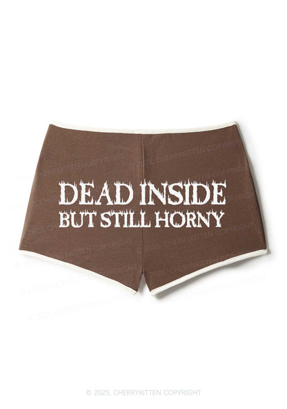 Dead Inside But Still Thirsty Y2K Booty Shorts Cherrykitten
