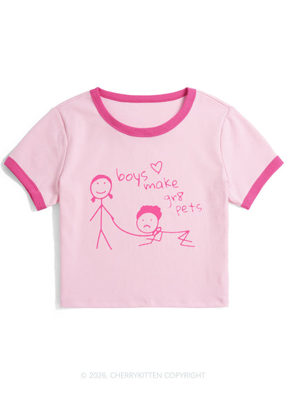 Boys Make Gr8 Pets Y2K Ringer Tee Cherrykitten