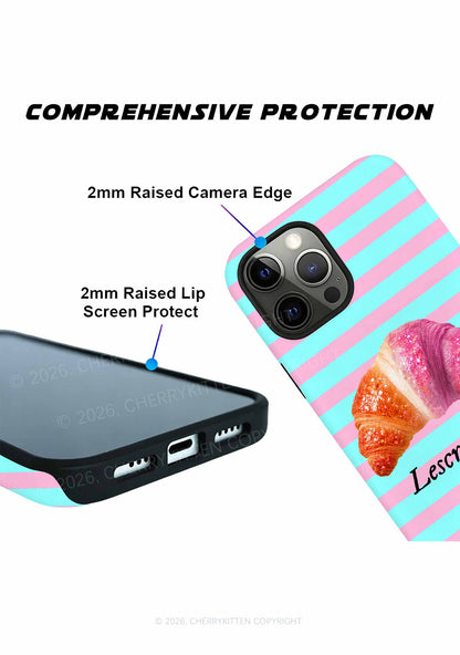 Lescroissant Pink Blue Stripes Pride Y2K Phone Case Cherrykitten