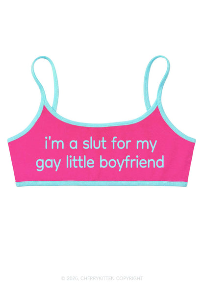 Slxt For My Gay BF Pride Y2K Super Crop Cami Cherrykitten