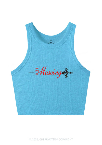 Mascing Sword Pride Y2K Crop Tank Top Cherrykitten