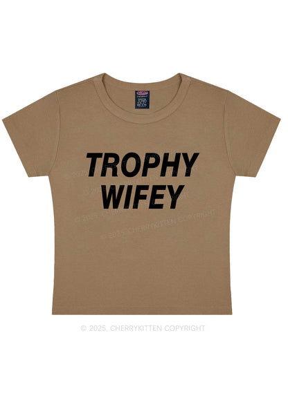 Trophy Wifey Y2K Baby Tee Cherrykitten