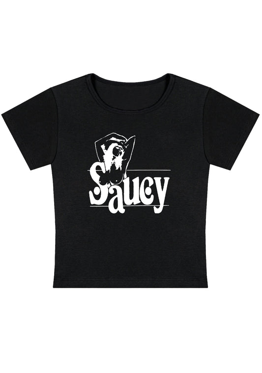 Saucy Girl Y2K Baby Tee