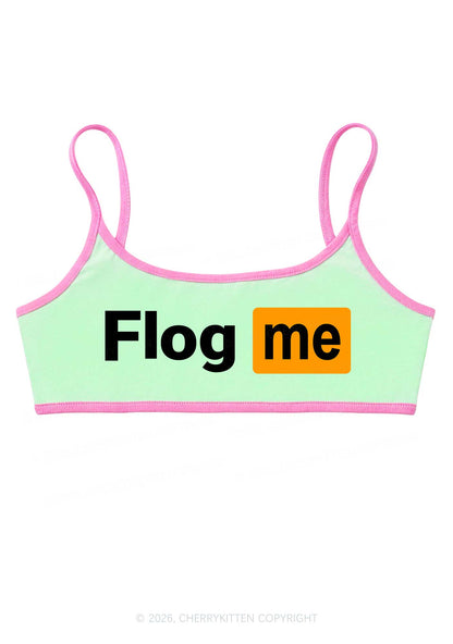 Flog Me Y2K Super Crop Cami Cherrykitten