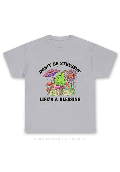 Don't Be Stressin Y2K Chunky Shirt Cherrykitten