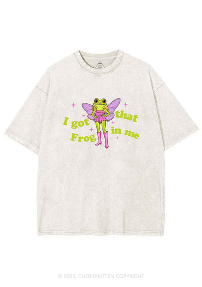 I Got That Frog Y2K Shirts Washed Tee Cherrykitten