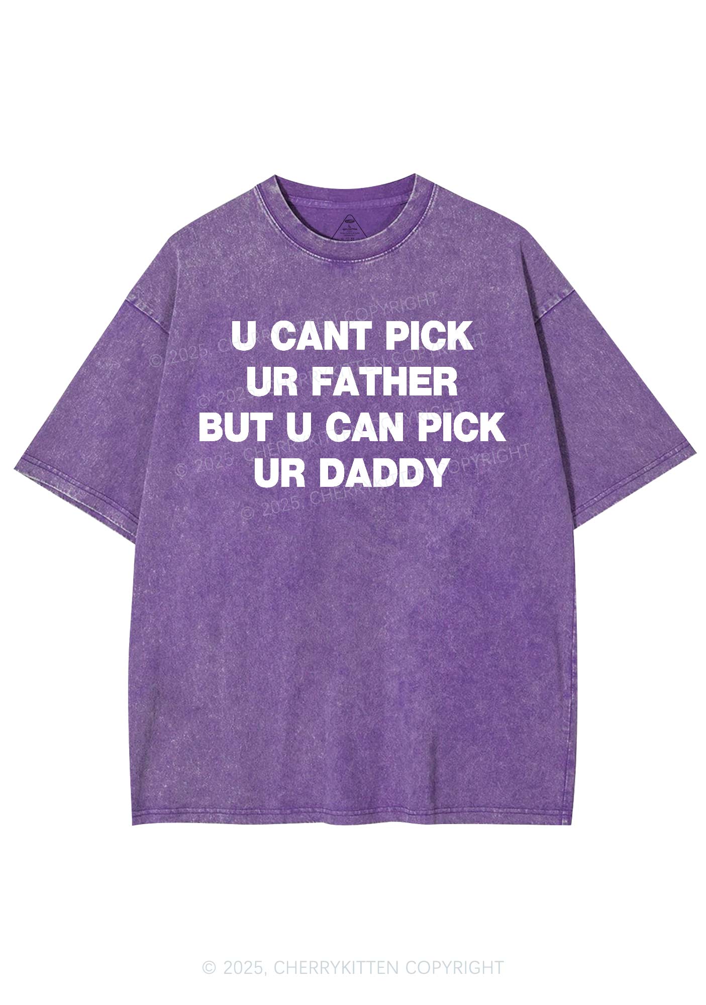 U Can Pick Ur Daddy Y2K Shirts Washed Tee Cherrykitten