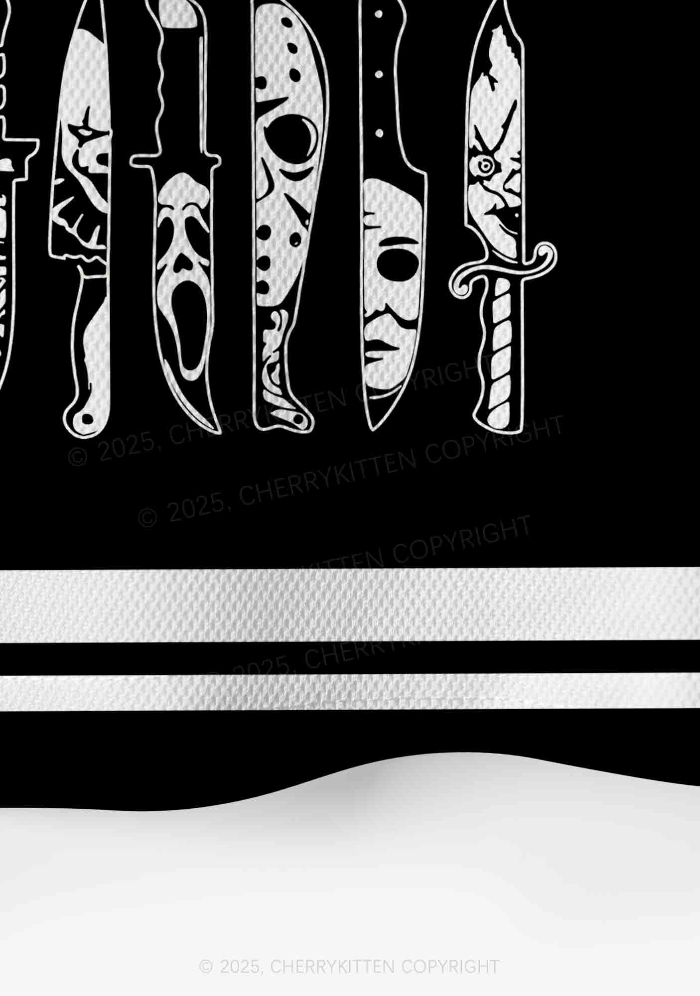 Custom Halloween Ghost Knife Y2K Crop Sport Jersey Shirts Cherrykitten