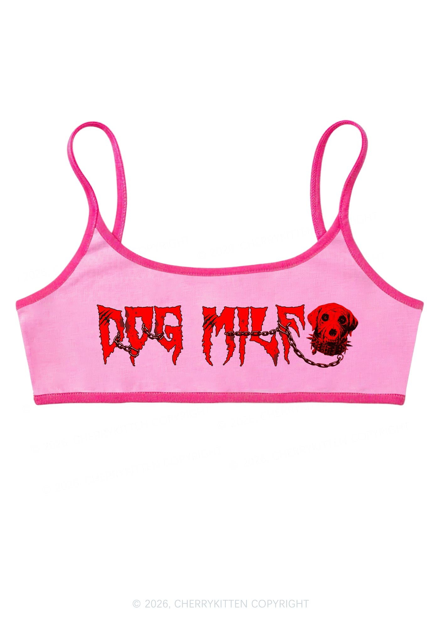 Halloween Bloody Chain Dog Mxxf Y2K Super Crop Cami Cherrykitten