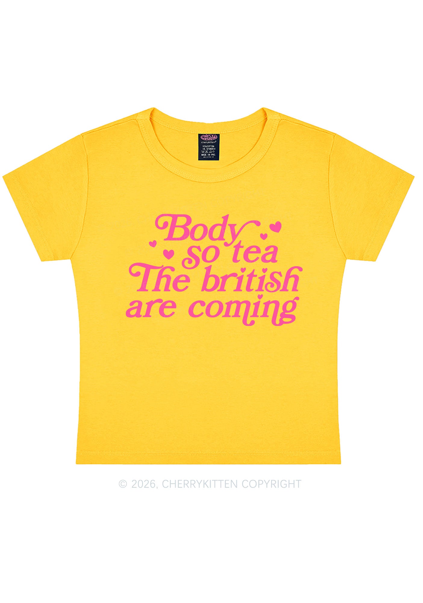 The British Are Coming Y2K Baby Tee Cherrykitten