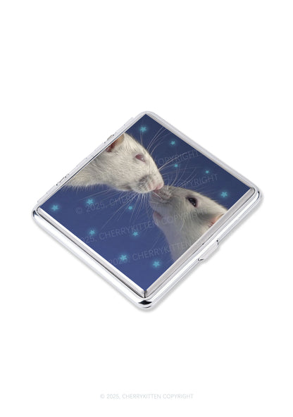 Kissing Rats Y2K Cigarette Case Cherrykitten