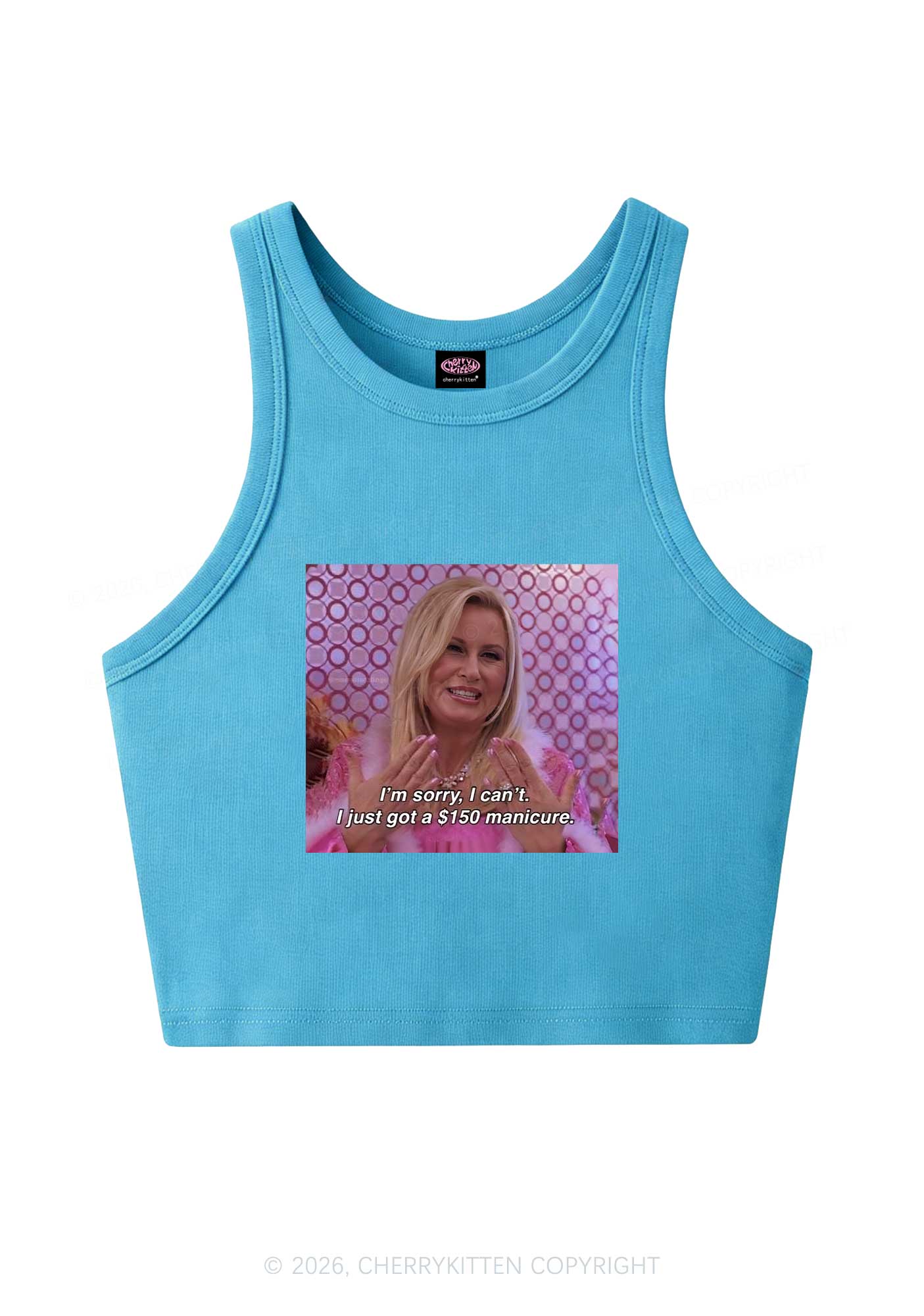 I Just Got Manicure Y2K Crop Tank Top Cherrykitten