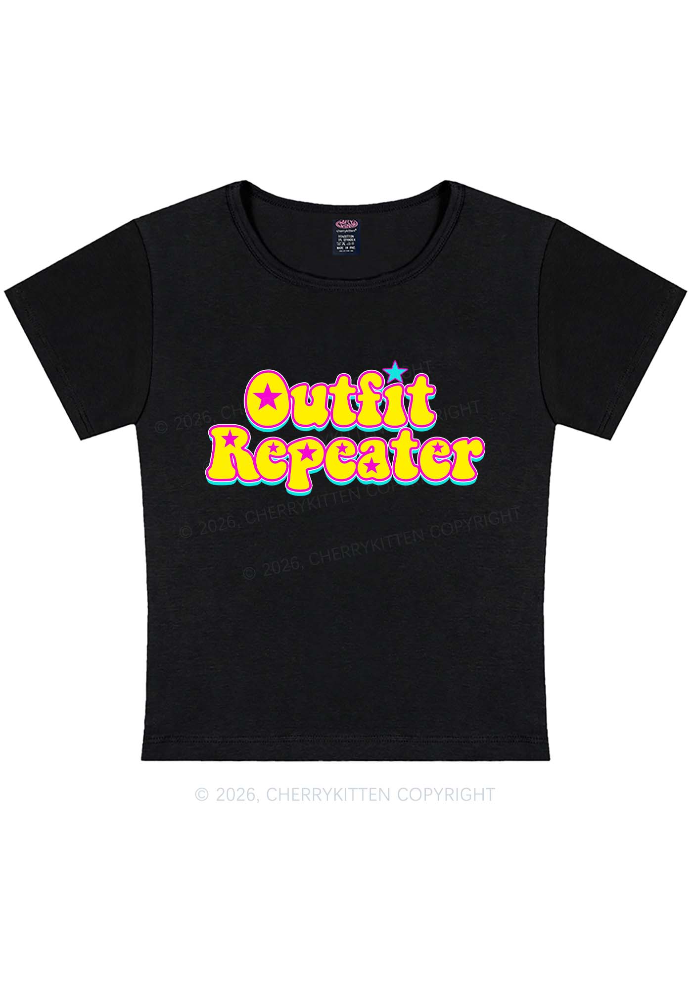 Outfit Repeater Y2K Baby Tee Cherrykitten