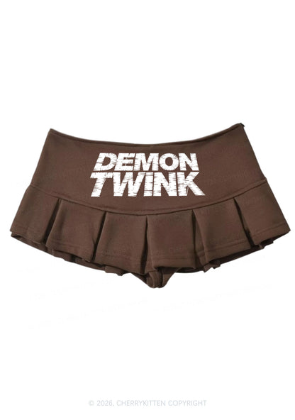 Demon Twink Pride Y2K Mini Pleated Skirts Cherrykitten